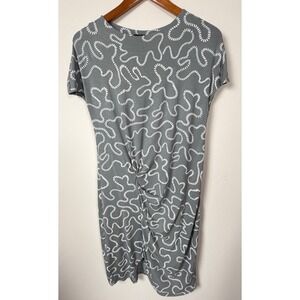 Matti Mamane Womens Gray White Abstract Dress Size Medium